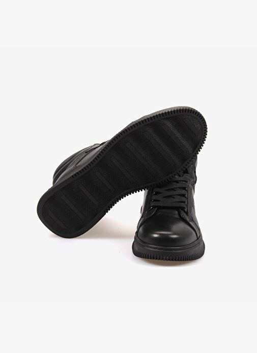 Kemal Tanca Hakiki Deri Kauçuk Taban Siyah Erkek Günlük Bot 1860 - Görsel 6