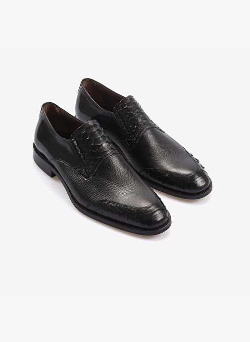 Mocassini Hakiki Deri Erkek Klasik Ayakkabı 9384 - Görsel 4