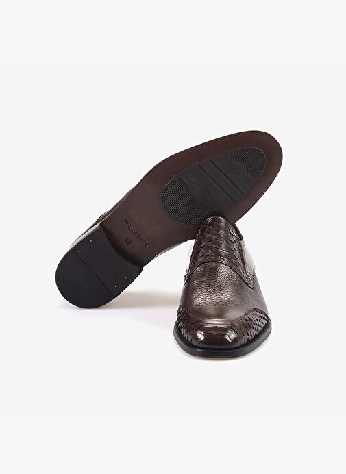 Mocassini Hakiki Deri Erkek Klasik Ayakkabı 9384 - Görsel 6