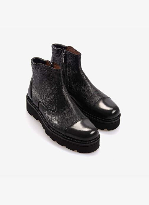 Mocassini Gold Geyik Derisi Siyah Günlük Erkek Ayakkabı 63876 - Görsel 4