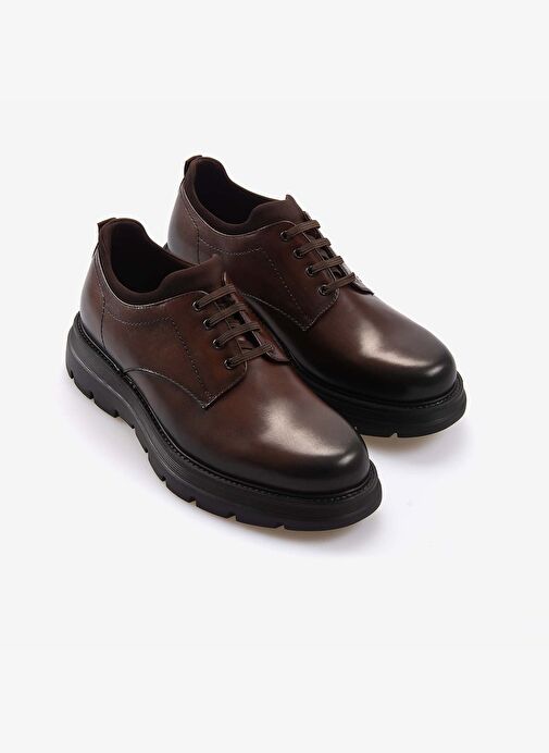 Mocassini Gold Geyik Derisi Kauçuk Taban Kahverengi Günlük Erkek Ayakkabı 67629S - Görsel 4