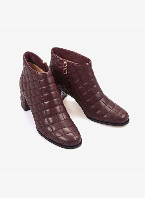 Mocassini Hakiki Deri Kadın Kapitone Bot 9209-22 - Görsel 4