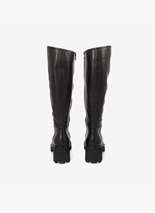 Rouge Kadın Hakiki Deri Siyah Günlük Çizme EVS5032 - Görsel 5