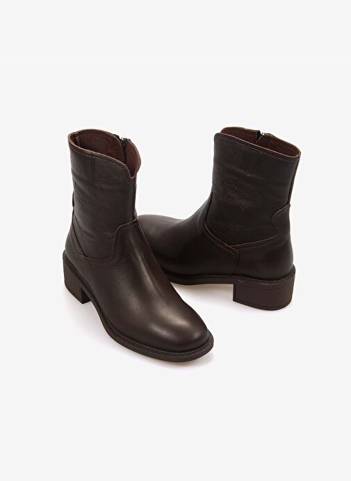 Rouge Hakiki Deri Günlük Kadın Bot 628 - Görsel 4