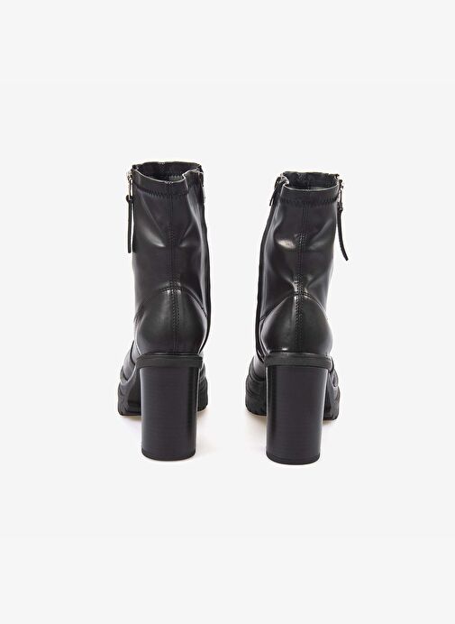 Kemal Tanca Hakiki Deri Kadın Topuklu Bot 7009 - Görsel 5