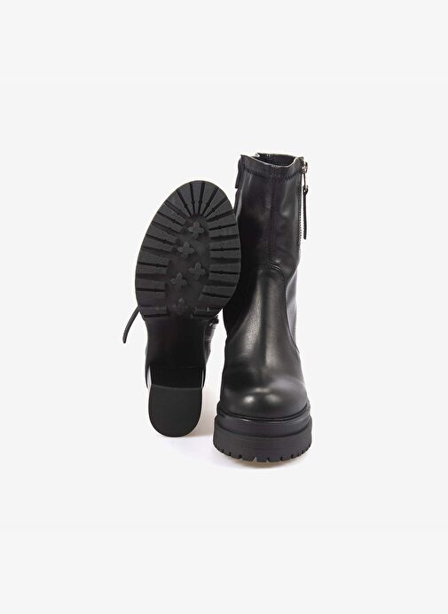 Kemal Tanca Hakiki Deri Kadın Topuklu Bot 7009 - Görsel 6