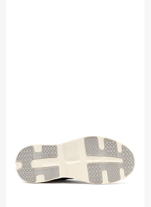 Kadın Siyah Bağcıklı Kalın Tabanlı Deri Sneaker 25AFD142014 - Görsel 5