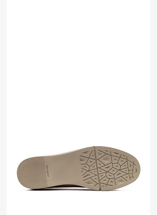 Kadın Vizon Süet Deri Comfort Loafer 25AFD154210 - Görsel 5