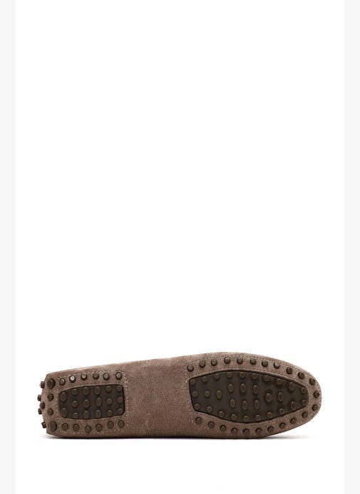 Kadın Vizon Püsküllü Süet Deri Loafer 25AFD290510 - Görsel 5