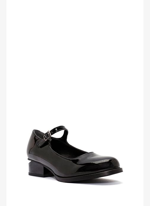 Kadın Siyah Rugan Mary Jane Ayakkabı 25AFD400016 - Görsel 7