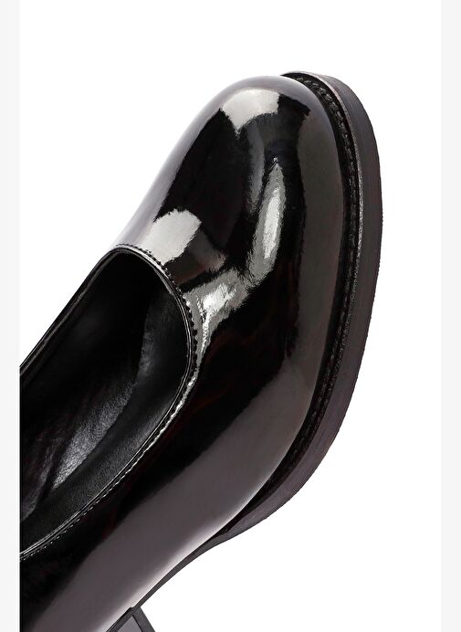 Kadın Siyah Rugan Mary Jane Ayakkabı 25AFD400016 - Görsel 9