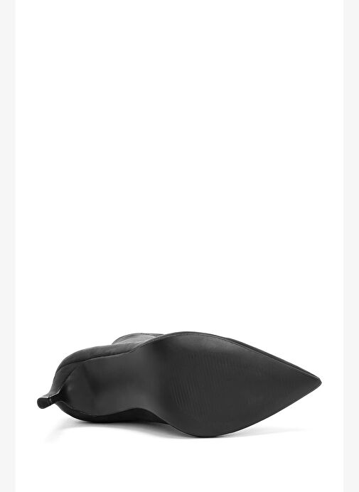 Kadın Siyah Streç İnce Topuklu Bot 25AFD40026F - Görsel 7