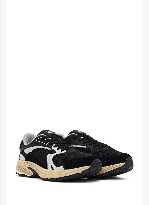 Derimod Studio Kadın Siyah Bağcıklı Kalın Tabanlı Sneaker 25AFD435014 - Görsel 4