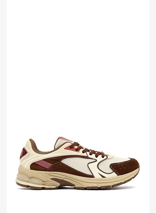 Derimod Studio Kadın Bej Bağcıklı Kalın Tabanlı Sneaker 25AFD435014 - Görsel 2