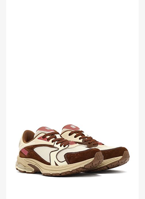 Derimod Studio Kadın Bej Bağcıklı Kalın Tabanlı Sneaker 25AFD435014 - Görsel 4