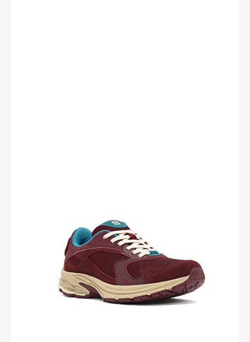 Derimod Studio Kadın Bordo Bağcıklı Kalın Tabanlı Sneaker 25AFD435014 - Görsel 7