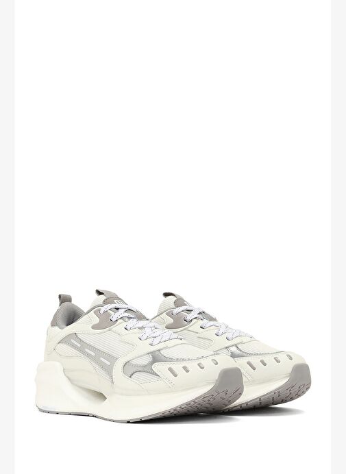 Derimod Studio Kadın Gümüş Bağcıklı Kalın Tabanlı Sneaker 25AFD435114 - Görsel 4