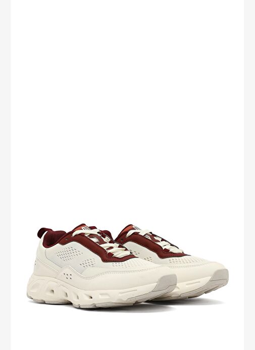 Derimod Studio Kadın Beyaz Bağcıklı Kalın Tabanlı Sneaker 25AFD43526F - Görsel 4