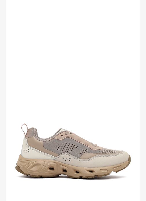 Derimod Studio Kadın Bej Bağcıklı Kalın Tabanlı Sneaker 25AFD43526F - Görsel 2