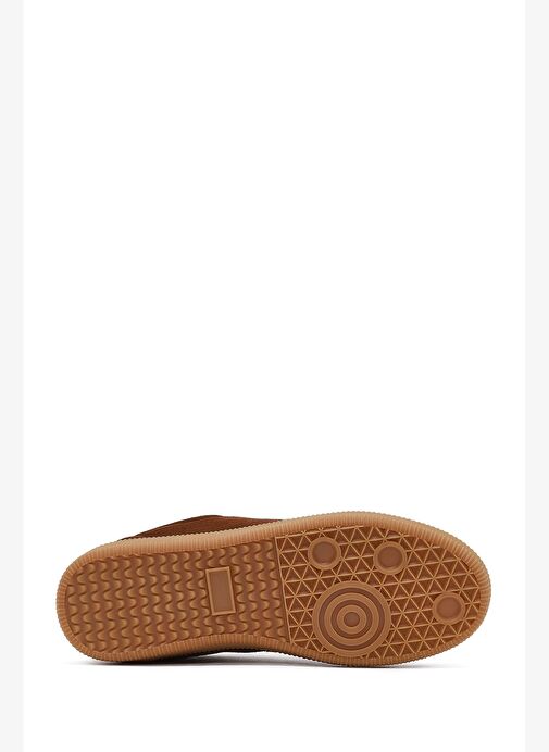 Derimod Studio Kadın Kahverengi Bağcıklı Süet Sneaker 25AFD435310 - Görsel 5