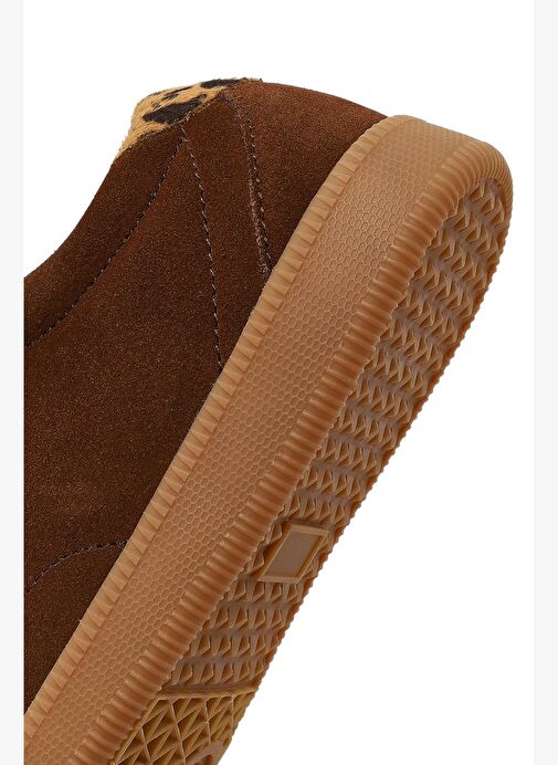 Derimod Studio Kadın Kahverengi Bağcıklı Süet Sneaker 25AFD435310 - Görsel 9