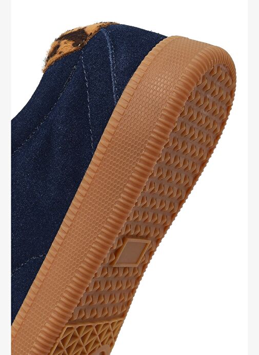 Derimod Studio Kadın Lacivert Bağcıklı Süet Sneaker 25AFD435310 - Görsel 9