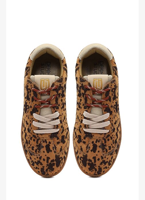 Derimod Studio Kadın Leopar Bağcıklı Desenli Sneaker 25AFD4353W2 - Görsel 8