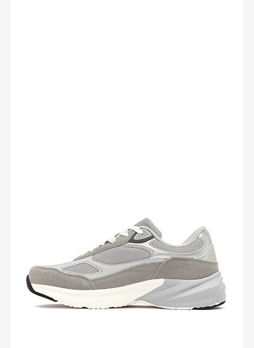Kadın Gri Bağcıklı Kalın Tabanlı Sneaker 25AFD494014 - Görsel 3
