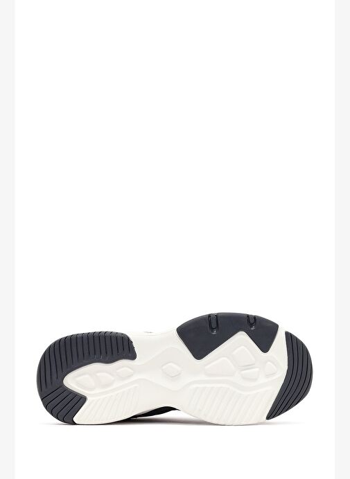 Kadın Gri Bağcıklı Kalın Tabanlı Sneaker 25AFD494214 - Görsel 5