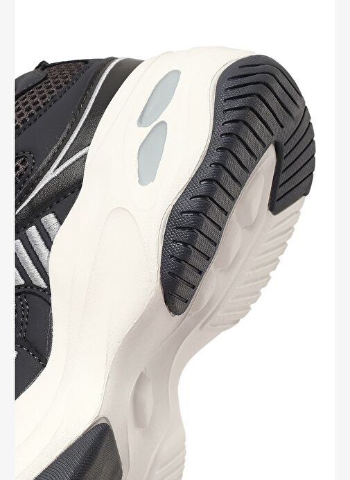 Kadın Gri Bağcıklı Kalın Tabanlı Sneaker 25AFD494214 - Görsel 9