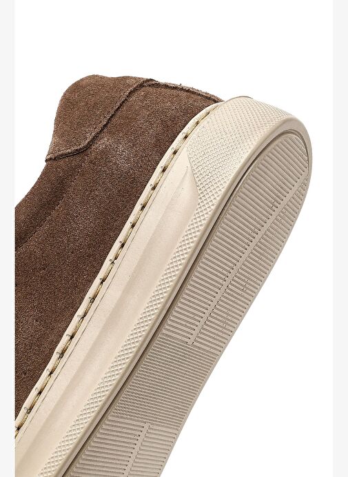 Kadın Kahverengi Bağcıklı Süet Deri Sneaker 25AFD500610 - Görsel 9