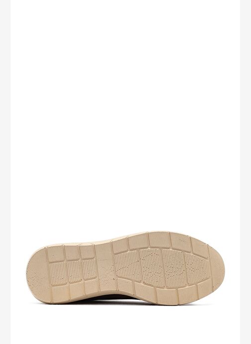 Kadın Kahverengi Bağcıklı Kalın Tabanlı Deri Sneaker 25AFD501514 - Görsel 5