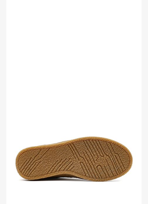 Kadın Kahverengi Bağcıklı Kalın Tabanlı Süet Deri Sneaker 25AFD511110 - Görsel 5