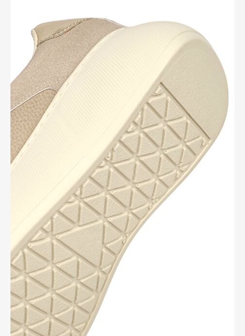 Kadın Vizon Bağcıklı Kalın Tabanlı Sneaker 25AFE145514 - Görsel 9