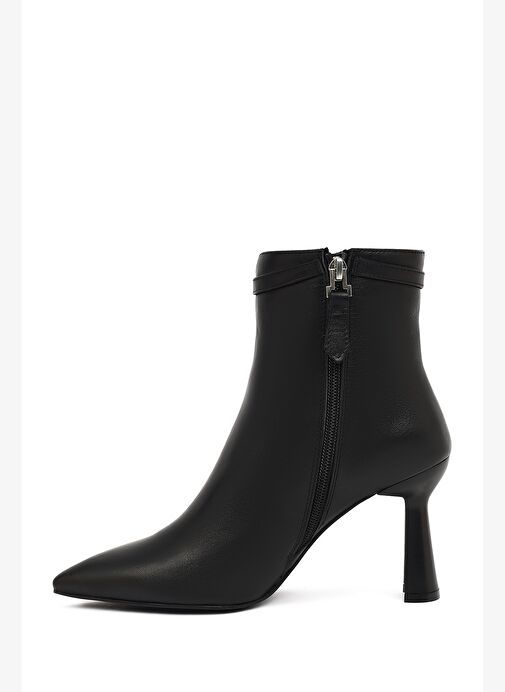 Derimod Derimod Kadın Siyah Fermuarlı Topuklu Deri Bot 25WFD133618 Boyner'de! Siyah - 5. görsel
