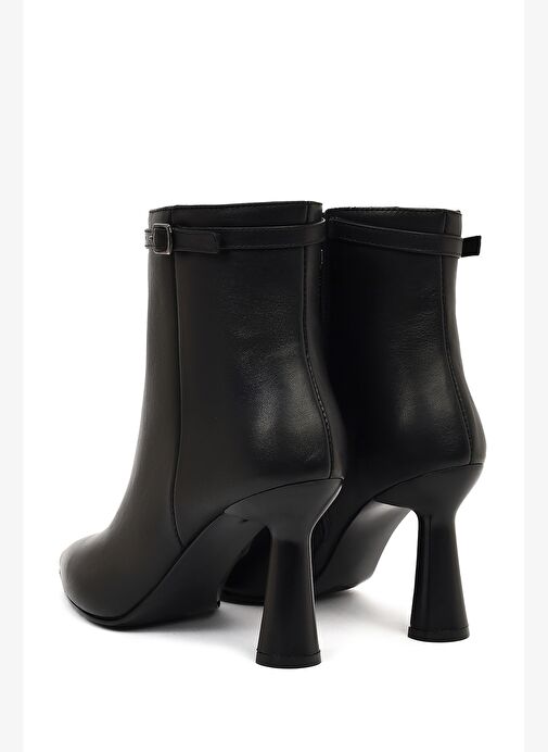 Derimod Derimod Kadın Siyah Fermuarlı Topuklu Deri Bot 25WFD133618 Boyner'de! Siyah - 9. görsel