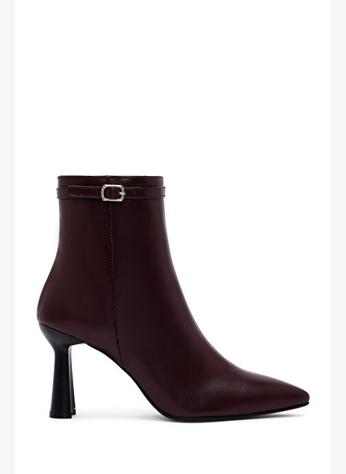 Derimod Derimod Kadın Bordo Fermuarlı Topuklu Deri Bot 25WFD133618 Boyner'de! Bordo - 2. görsel