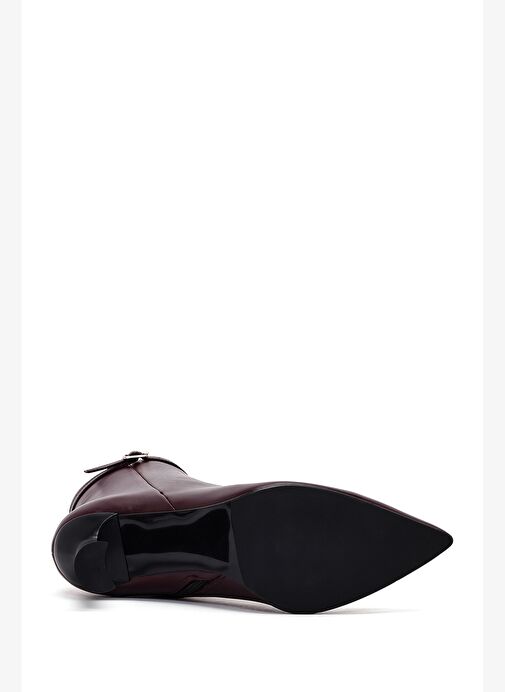 Derimod Derimod Kadın Bordo Fermuarlı Topuklu Deri Bot 25WFD133618 Boyner'de! Bordo - 7. görsel