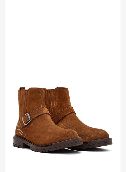 Derimod Derimod Kadın Taba Süet Deri Chelsea Bot 25WFD133710 Boyner'de! Taba - 3. görsel