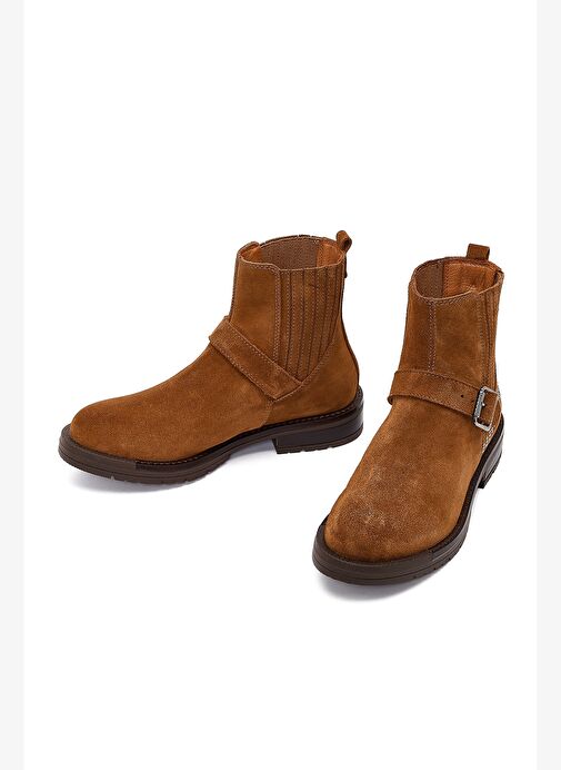 Derimod Derimod Kadın Taba Süet Deri Chelsea Bot 25WFD133710 Boyner'de! Taba - 5. görsel