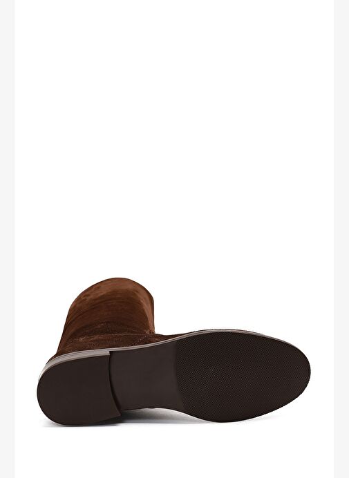 Kadın Kahverengi Süet Deri Çizme 25WFD140410 - Görsel 7