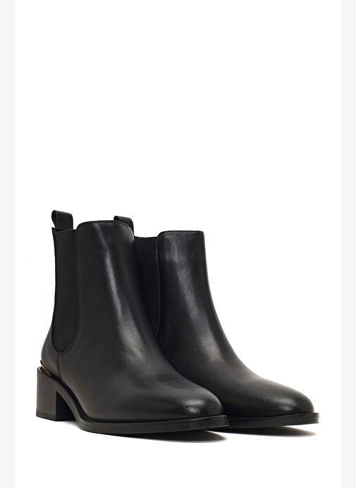 Kadın Siyah Deri Chelsea Bot 25WFD153418 - Görsel 5