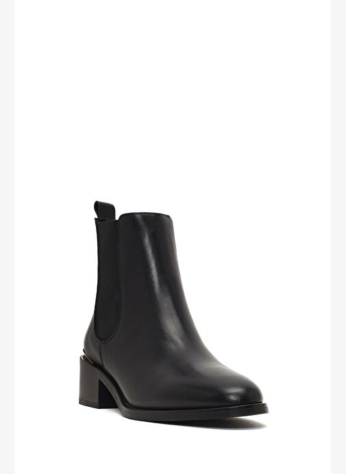 Kadın Siyah Deri Chelsea Bot 25WFD153418 - Görsel 8