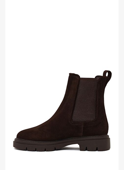 Kadın Kahverengi Süet Deri Chelsea Bot 25WFD162810 - Görsel 3