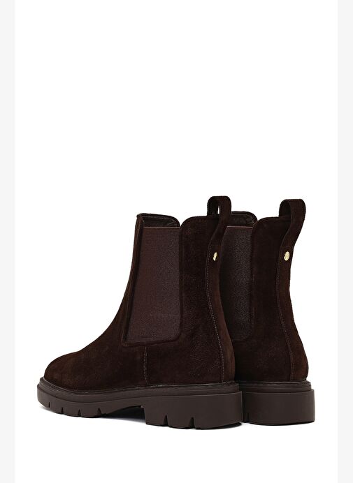 Kadın Kahverengi Süet Deri Chelsea Bot 25WFD162810 - Görsel 7