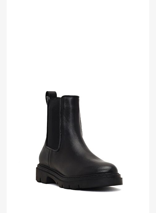 Kadın Siyah Deri Chelsea Bot 25WFD162818 - Görsel 8