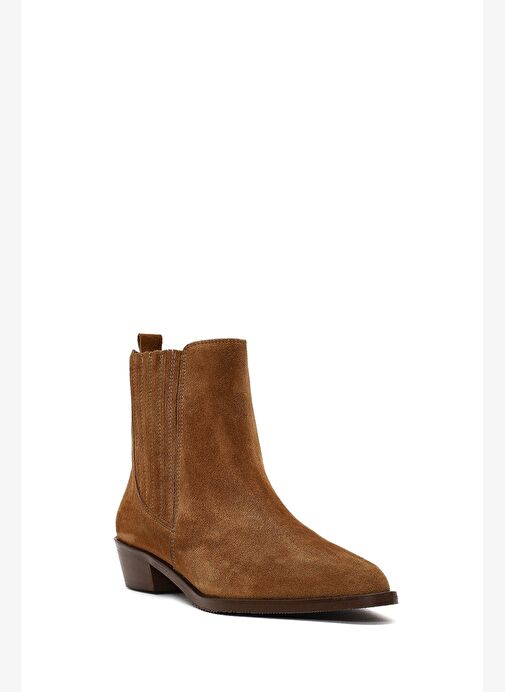 Kadın Vizon Süet Deri Chelsea Bot 25WFD163610 - Görsel 8