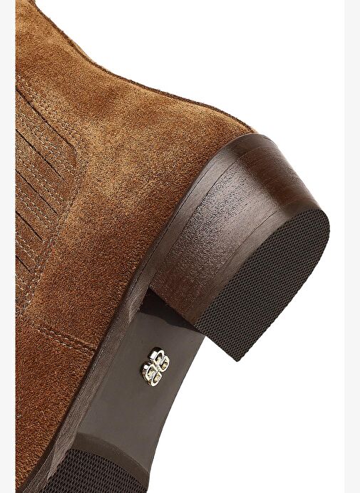 Kadın Vizon Süet Deri Chelsea Bot 25WFD163610 - Görsel 9