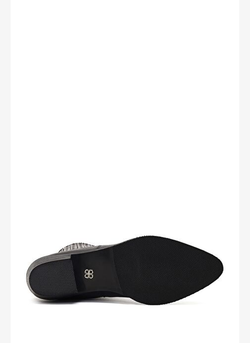 Kadın Siyah Deri Chelsea Bot 25WFD163618 - Görsel 6