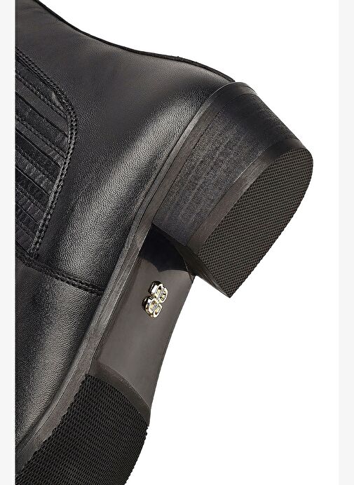Kadın Siyah Deri Chelsea Bot 25WFD163618 - Görsel 9